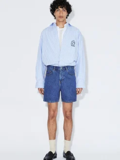 Dr. Denim Herren Shorts – Roan in medium stone