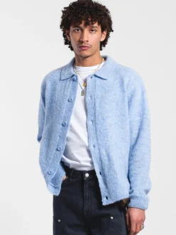 Dr. Denim Unisex Strickcardigan – Quillion in blau
