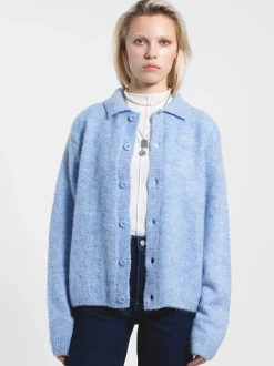 Dr. Denim Unisex Strickcardigan – Quillion in blau