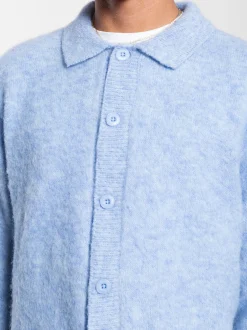 Dr. Denim Unisex Strickcardigan – Quillion in blau