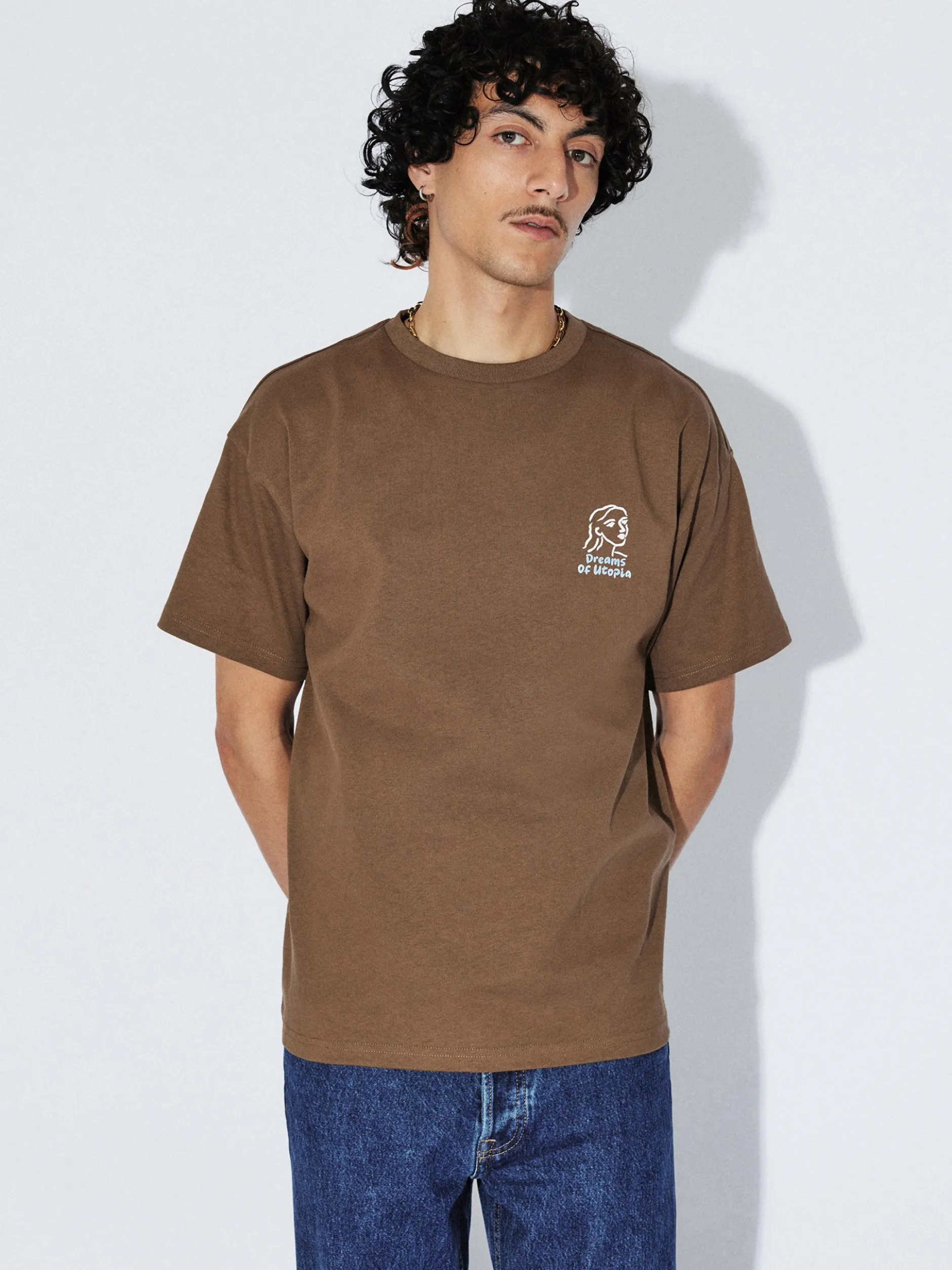 Dr. Denim Unisex T-Shirt – Trooper in braun