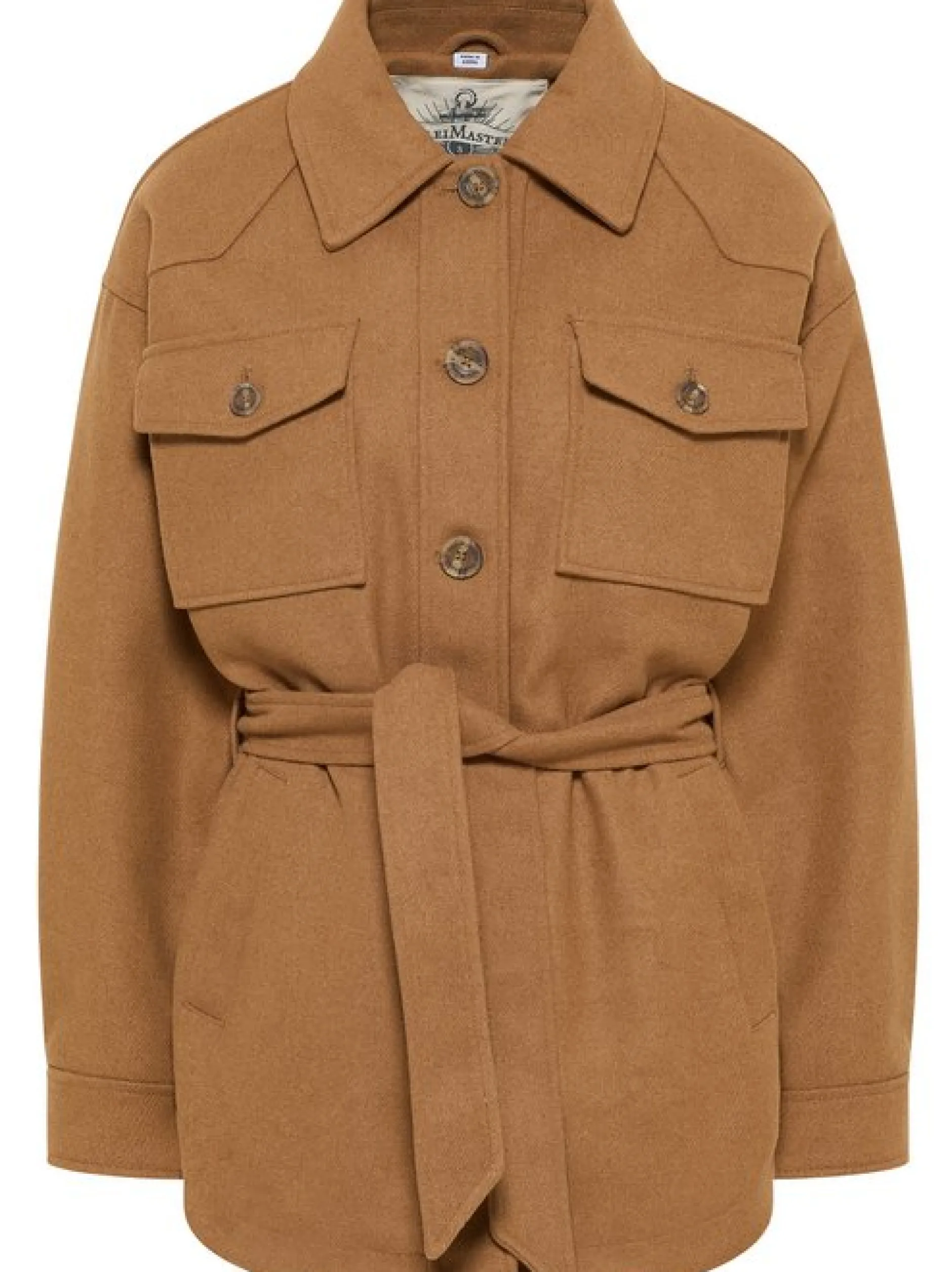 Dreimaster Damen Übergangsjacke aus Wollgemisch in braun