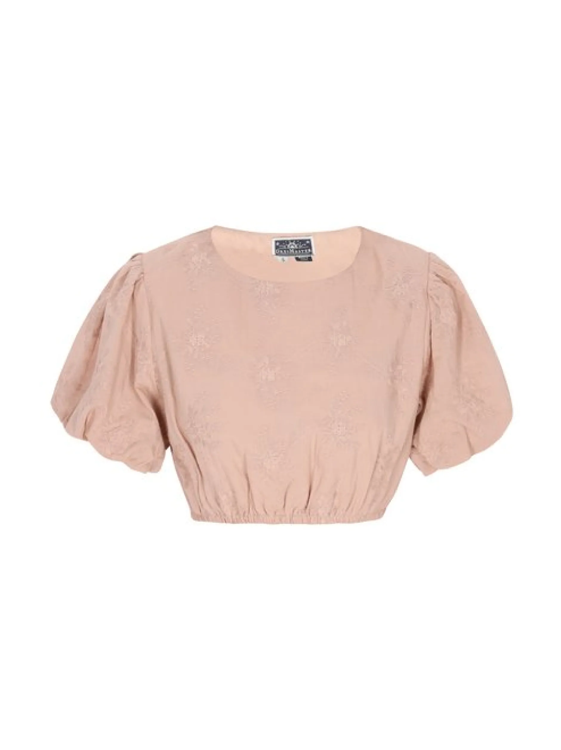 Dreimaster Damen Bluse in beige - Ausschnitt: Rundhals