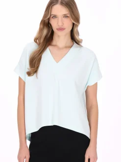 Dreimaster Damen Bluse in blau