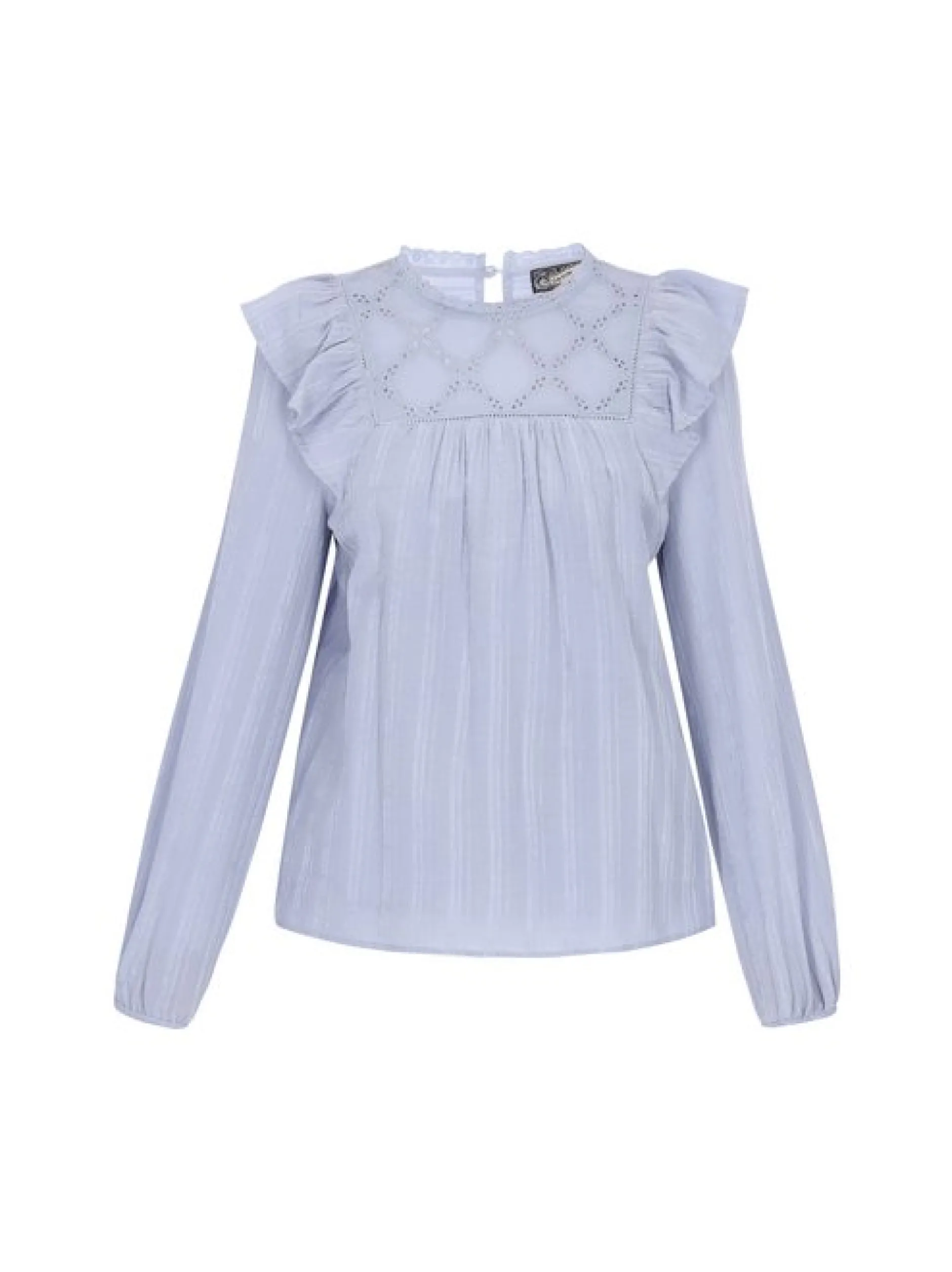 Dreimaster Damen Bluse in hellblau