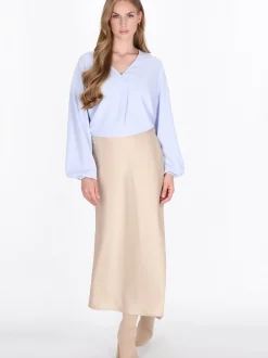 Dreimaster Damen Bluse in hellblau