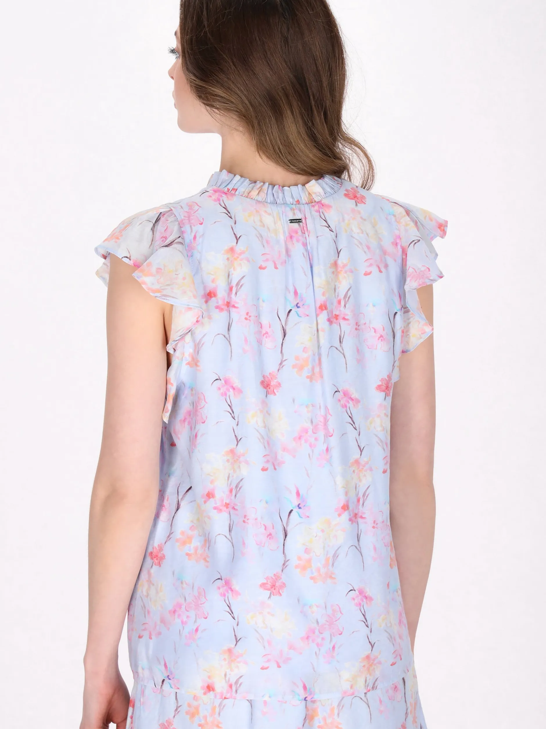 Dreimaster Damen Bluse in hellblau