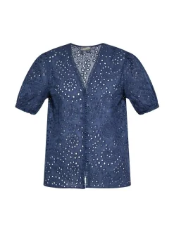 Dreimaster Damen Bluse in marine