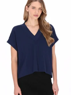 Dreimaster Damen Bluse in marine