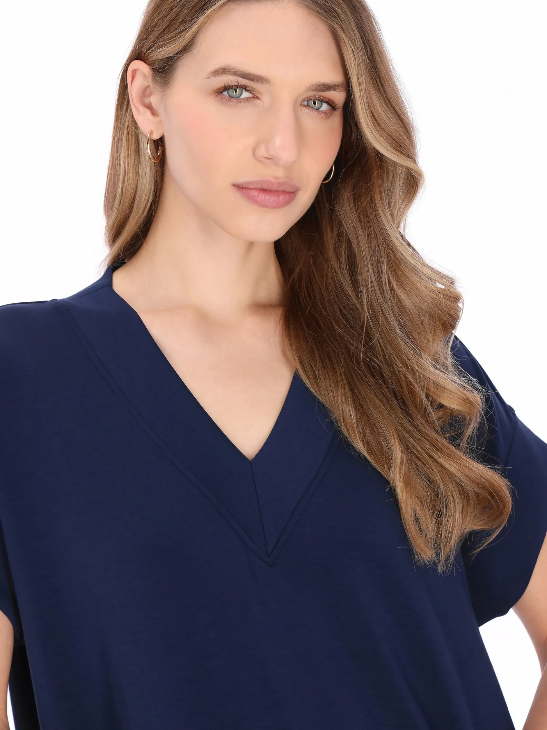 Dreimaster Damen Bluse in marine