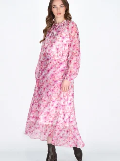 Dreimaster Damen Bluse in pink - Ausschnitt: Rundhals