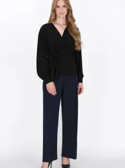 Dreimaster Damen Bluse in schwarz