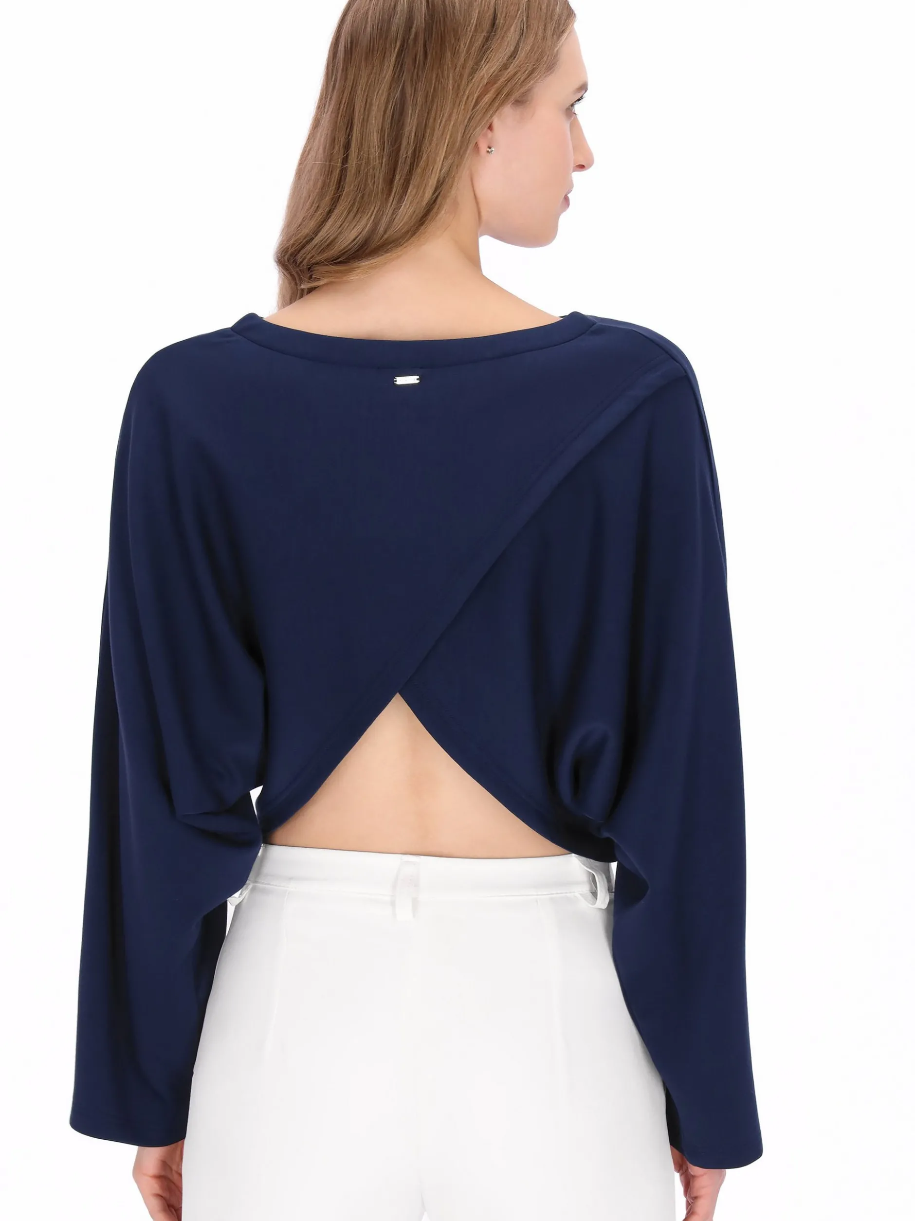 Dreimaster Damen Bluse in schwarz