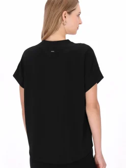Dreimaster Damen Bluse in schwarz