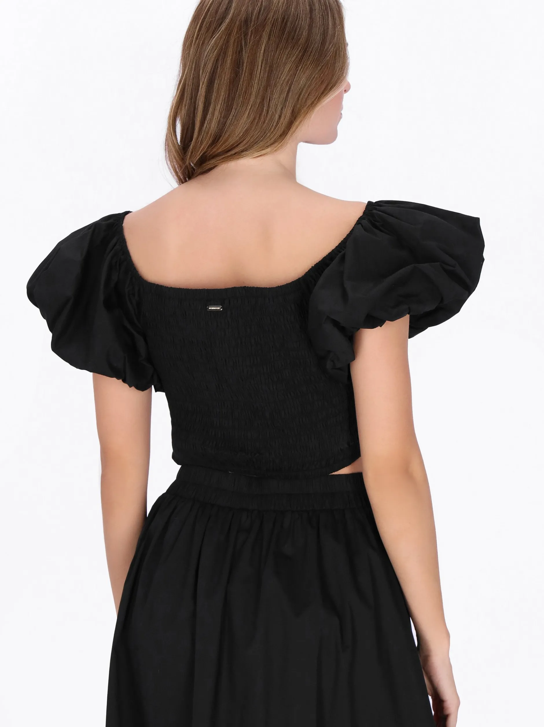 Dreimaster Damen Bluse in schwarz