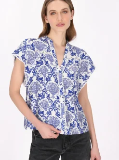 Dreimaster Damen Bluse in schwarz