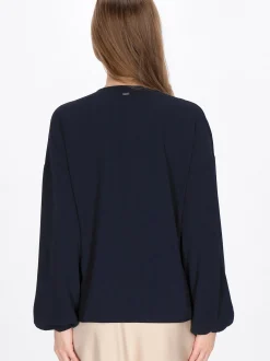Dreimaster Damen Bluse in schwarz