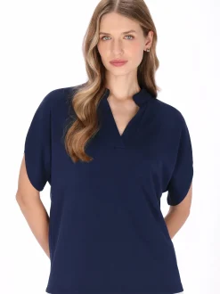 Dreimaster Damen Bluse in schwarz