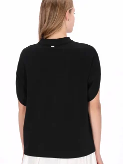 Dreimaster Damen Bluse in schwarz