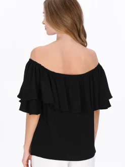 Dreimaster Damen Bluse in schwarz