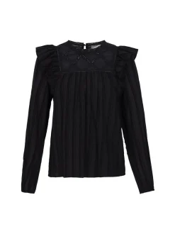 Dreimaster Damen Bluse in schwarz
