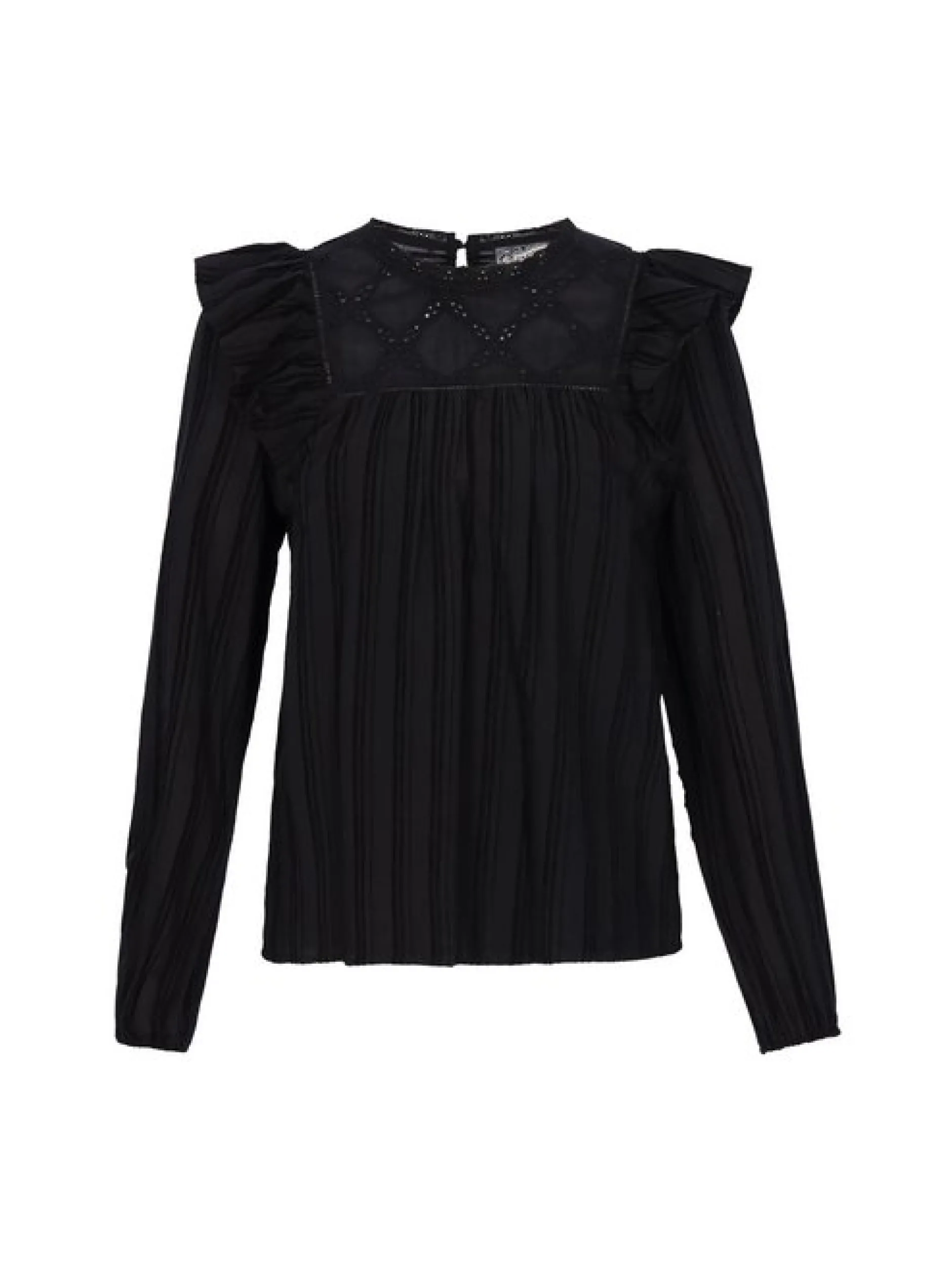 Dreimaster Damen Bluse in schwarz