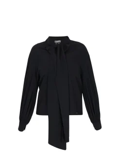 Dreimaster Damen Bluse in schwarz
