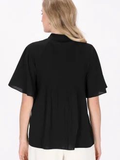 Dreimaster Damen Bluse in schwarz