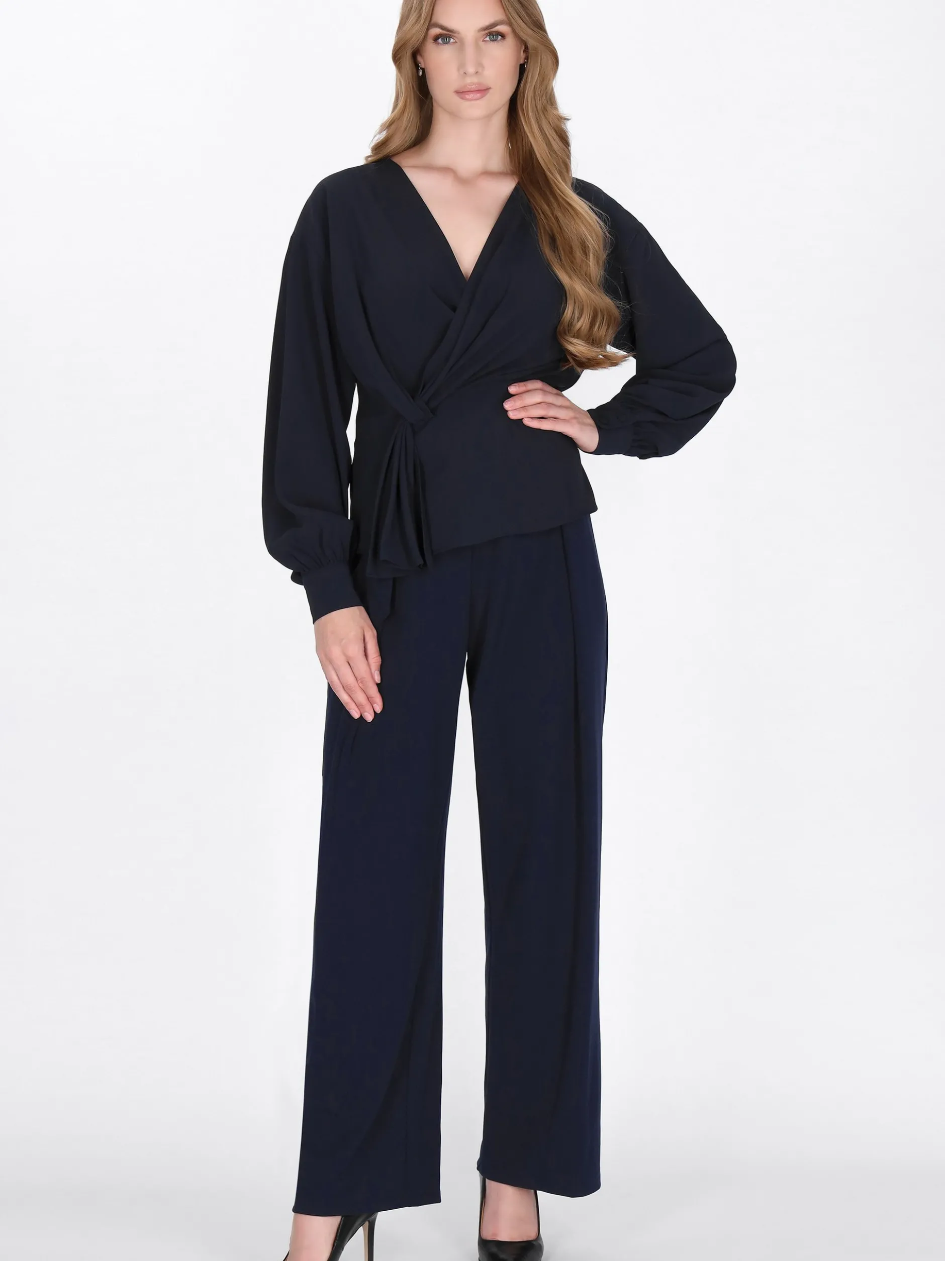 Dreimaster Damen Bluse in schwarz