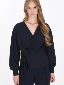 Dreimaster Damen Bluse in schwarz