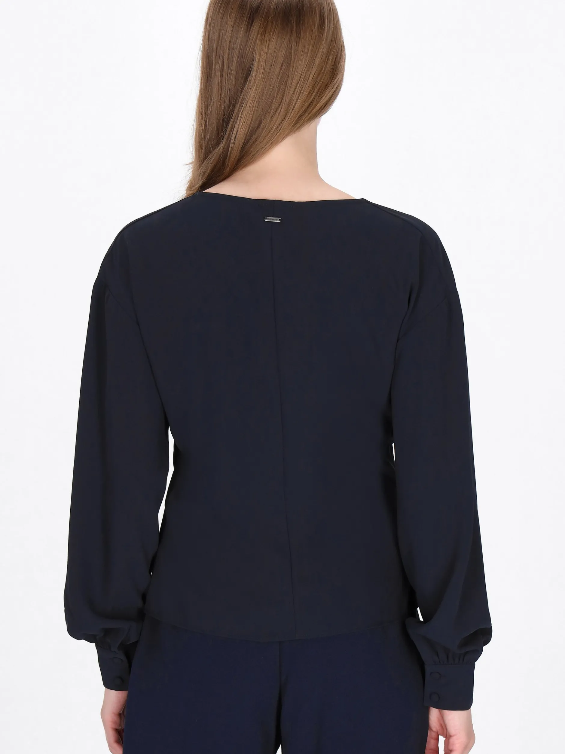 Dreimaster Damen Bluse in schwarz