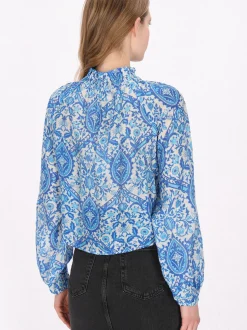 Dreimaster Damen Bluse in türkis