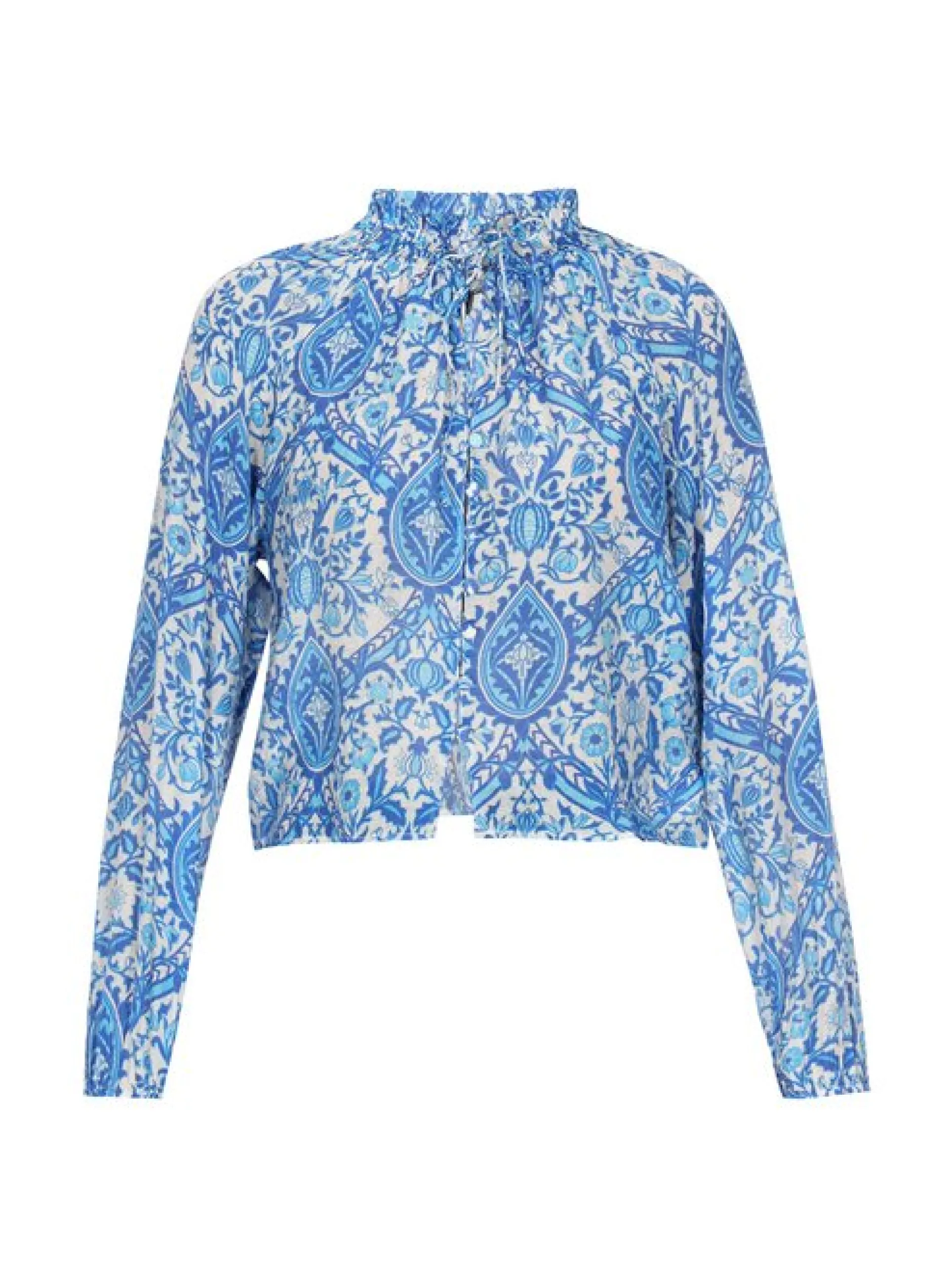 Dreimaster Damen Bluse in türkis