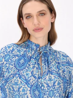 Dreimaster Damen Bluse in türkis