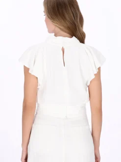 Dreimaster Damen Bluse in weiß