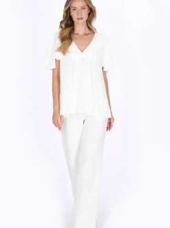 Dreimaster Damen Bluse in weiß