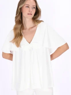 Dreimaster Damen Bluse in weiß