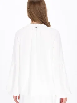 Dreimaster Damen Bluse in weiß