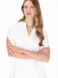 Dreimaster Damen Bluse in weiß