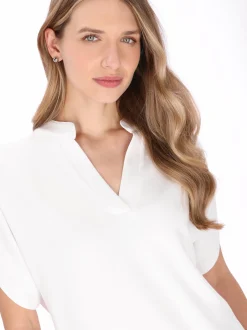 Dreimaster Damen Bluse in weiß