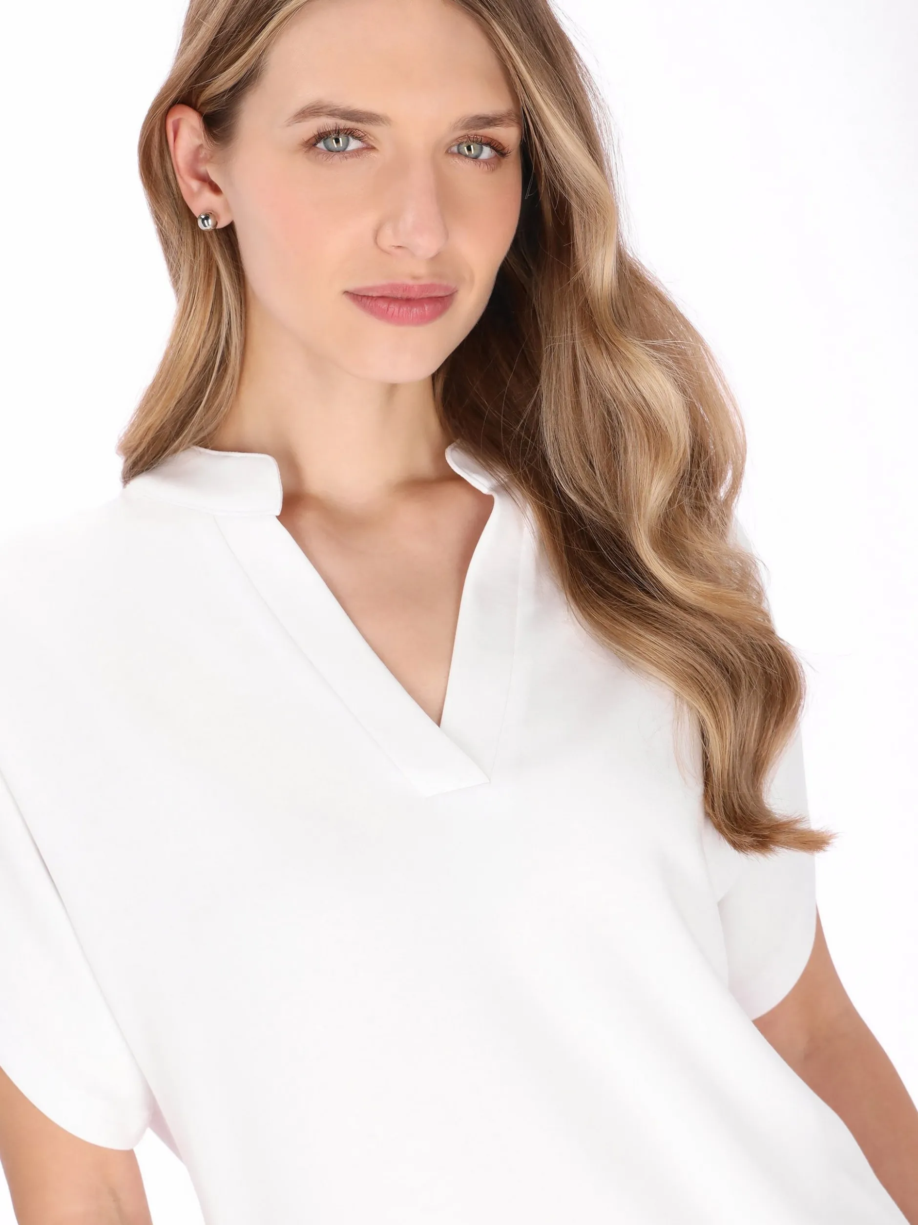 Dreimaster Damen Bluse in weiß