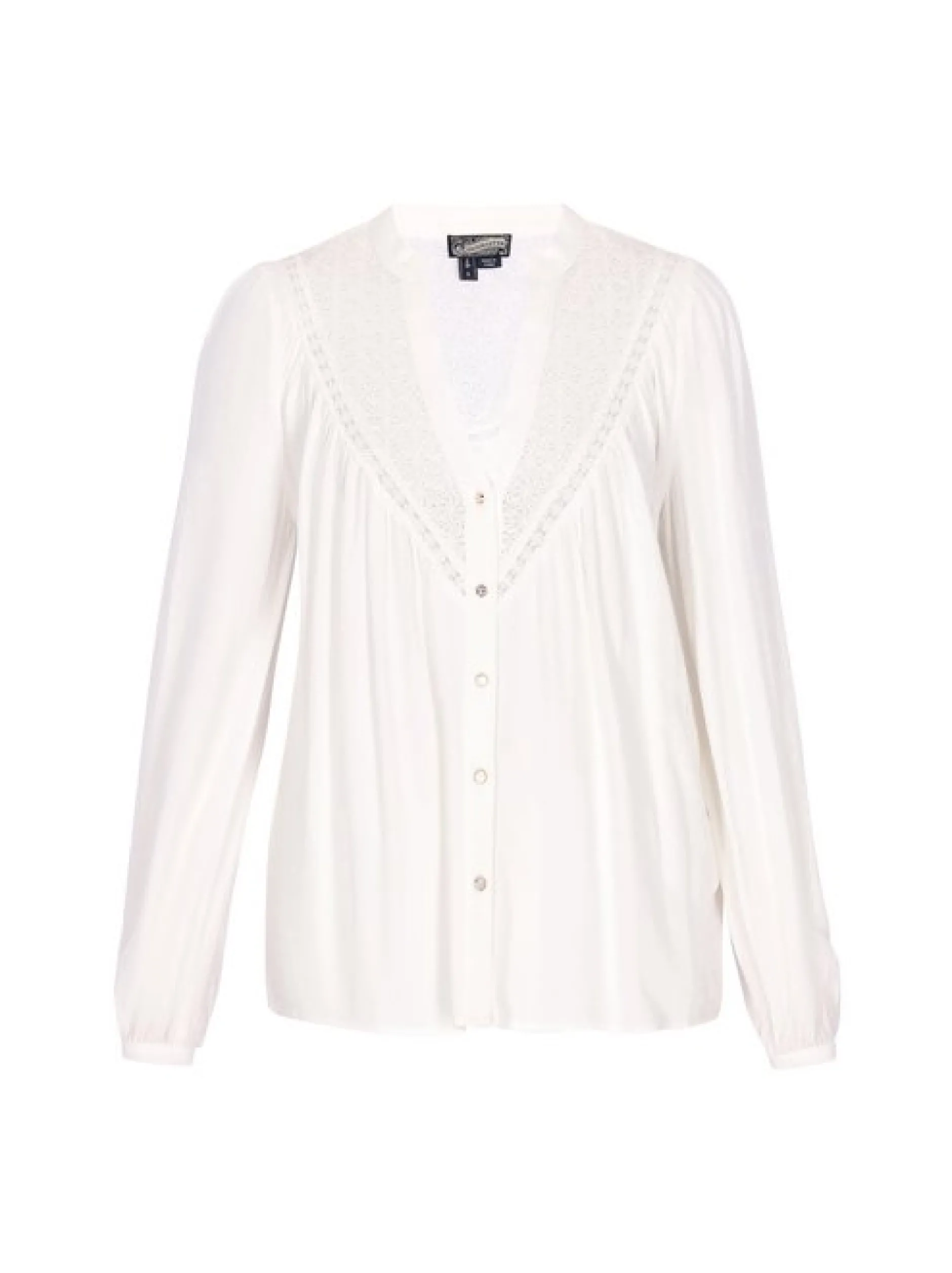 Dreimaster Damen Bluse in weiß