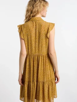Dreimaster Damen Blusenkleid in mehrfarbig