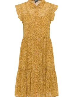 Dreimaster Damen Blusenkleid in mehrfarbig