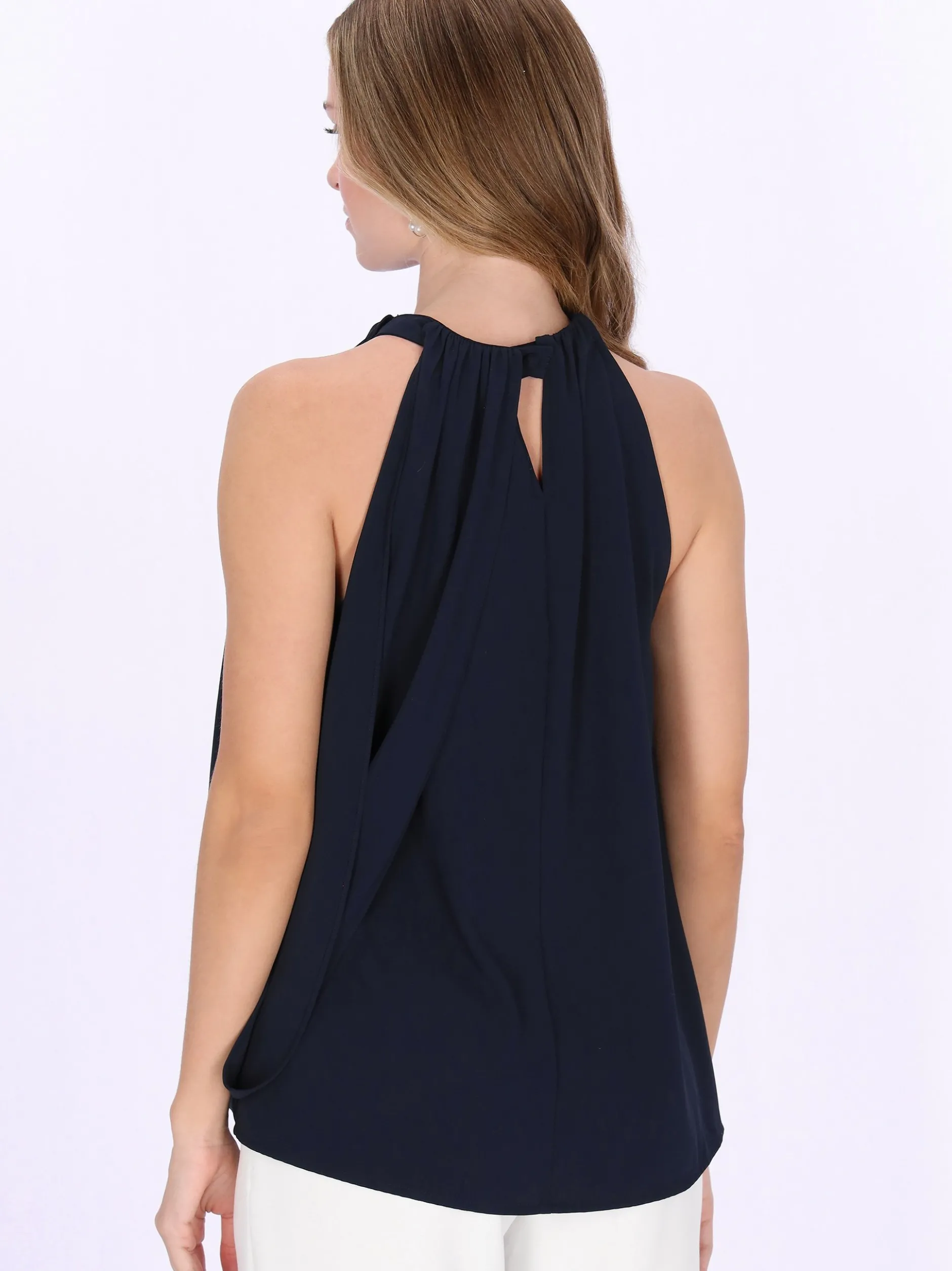 Dreimaster Damen Blusentop in marine
