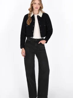 Dreimaster Damen Cordjacke in marine