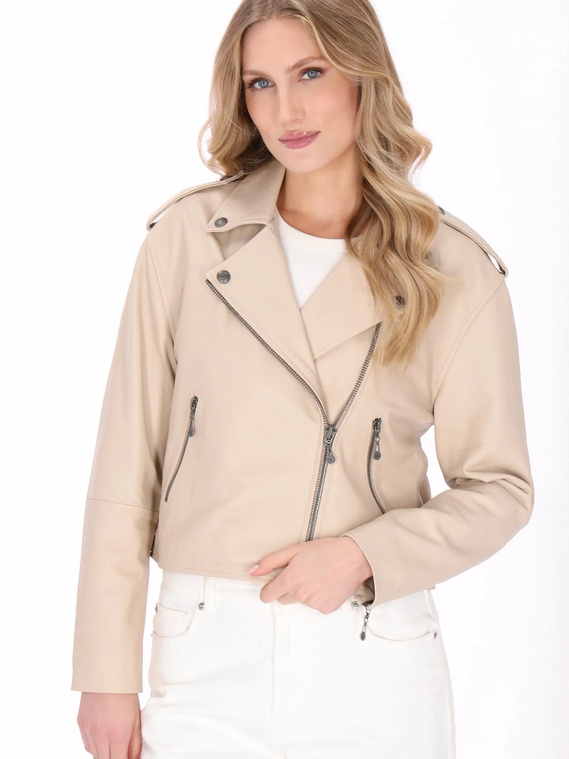 Dreimaster Damen Jacke in beige