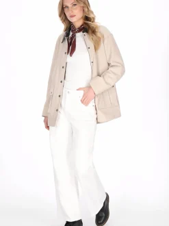 Dreimaster Damen Jacke in beige