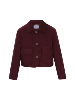 Dreimaster Damen Jacke in bordeaux
