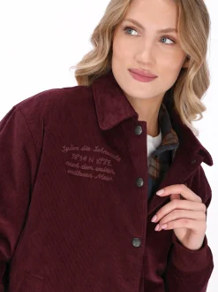 Dreimaster Damen Jacke in bordeaux
